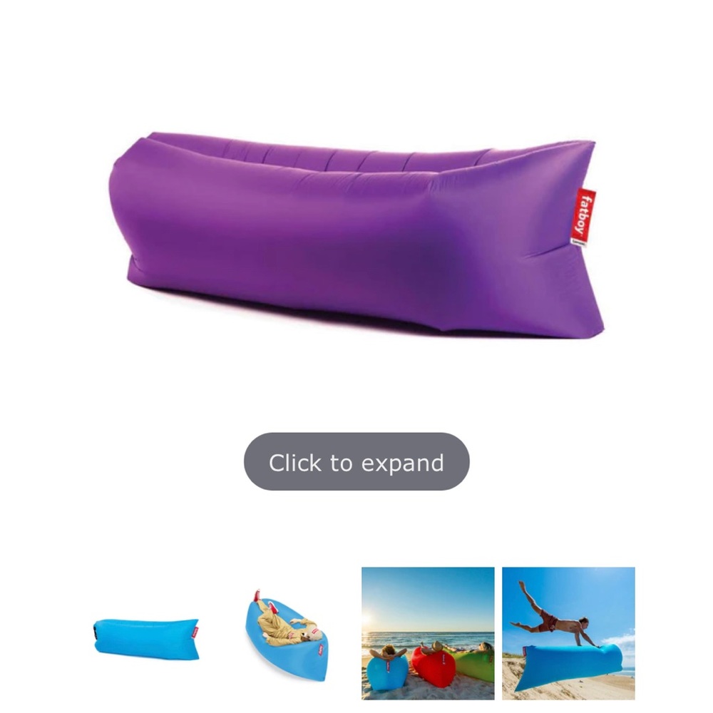 Blow up lounger